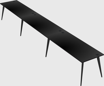 Modern rectangular office desk