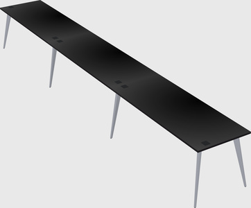 Modern rectangular office desk