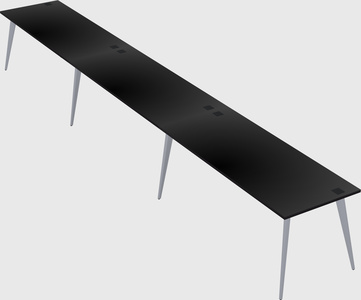 Modern rectangular office desk