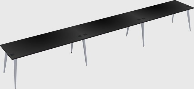 Modern rectangular office desk