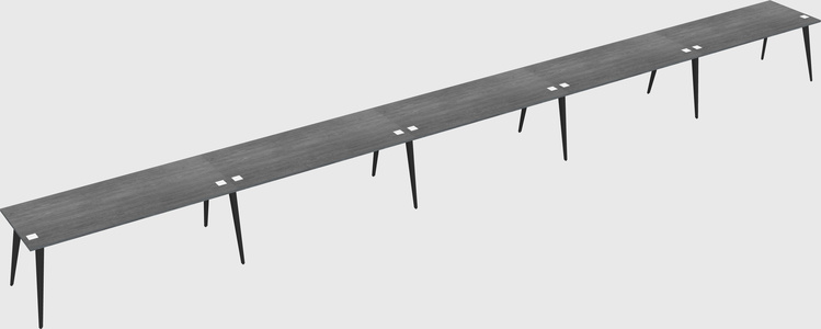 Modern rectangular office desk