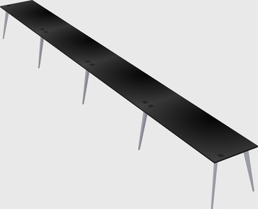 Modern rectangular office desk