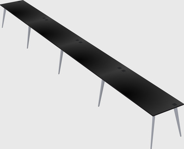 Modern rectangular office desk