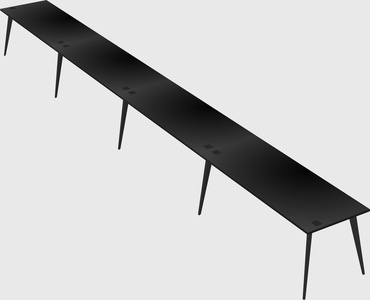 Modern rectangular office desk