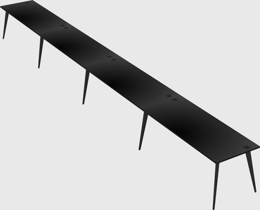Modern rectangular office desk