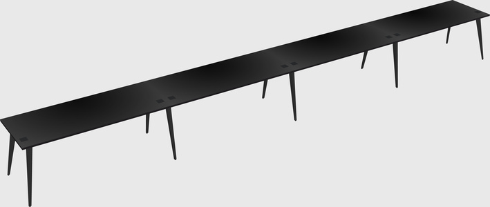Modern rectangular office desk