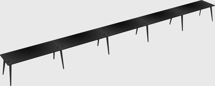 Modern rectangular office desk