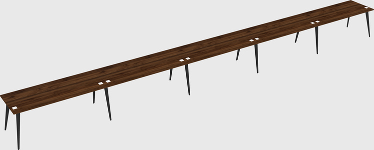 Modern rectangular office desk