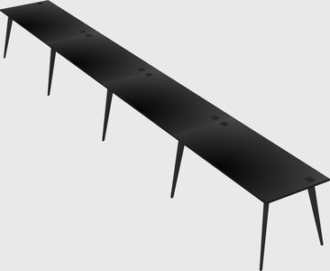 Modern rectangular office desk