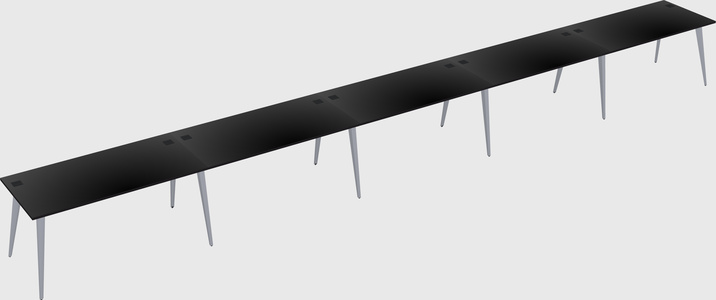 Modern rectangular office desk
