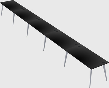 Modern rectangular office desk