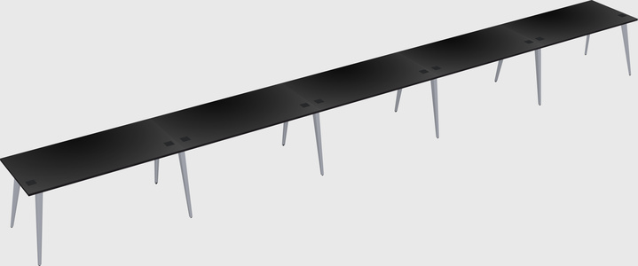 Modern rectangular office desk