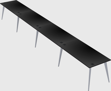 Modern rectangular office desk