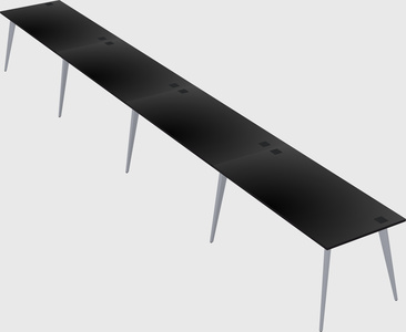 Modern rectangular office desk
