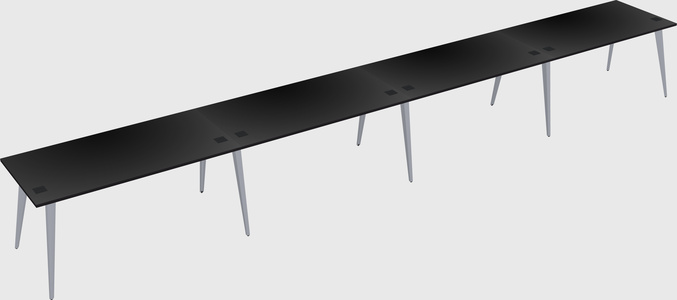 Modern rectangular office desk