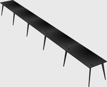 Modern rectangular office desk