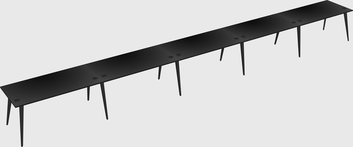 Modern rectangular office desk