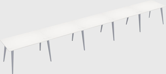 Modern rectangular office desk