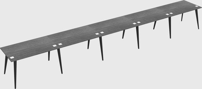 Modern rectangular office desk