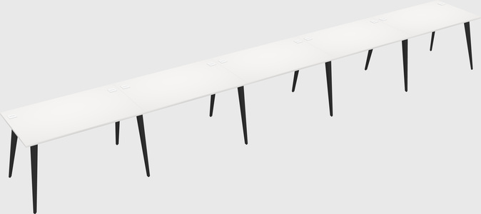 Modern rectangular office desk
