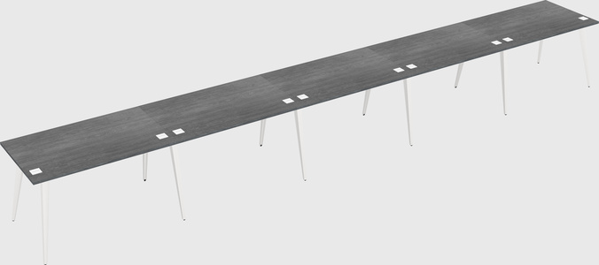 Modern rectangular office desk