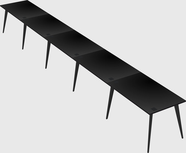 Modern rectangular office desk
