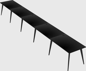 Modern rectangular office desk