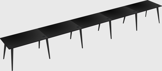 Modern rectangular office desk