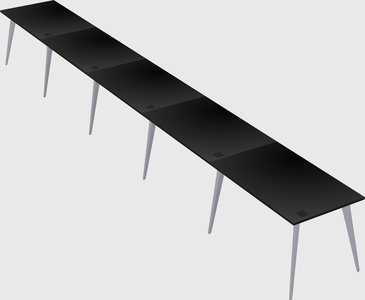 Modern rectangular office desk