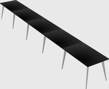 Modern rectangular office desk