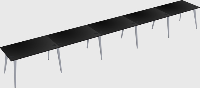 Modern rectangular office desk