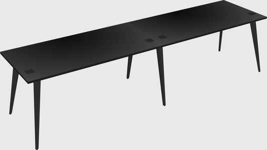 Modern rectangular office desk