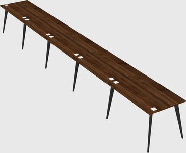 Modern rectangular office desk
