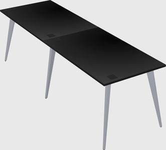 Modern rectangular office desk