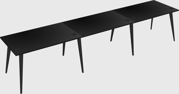 Modern rectangular office desk