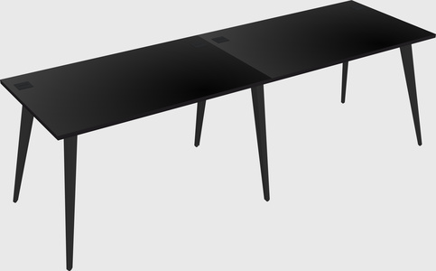 Modern rectangular office desk