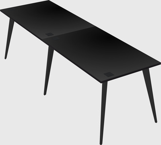 Modern rectangular office desk