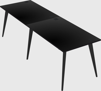 Modern rectangular office desk