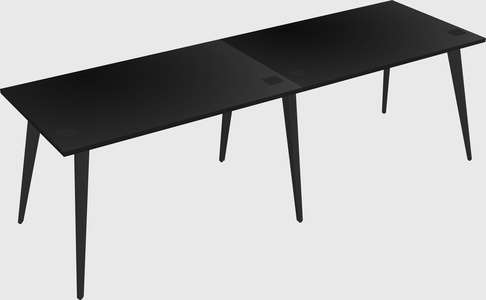 Modern rectangular office desk