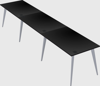 Modern rectangular office desk