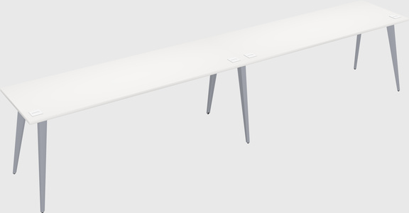 Modern rectangular office desk