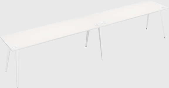 Modern rectangular office desk