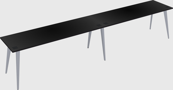 Modern rectangular office desk