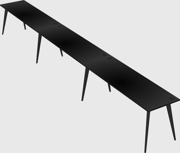 Modern rectangular office desk