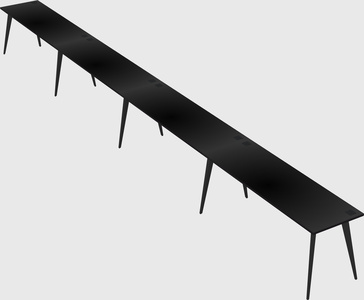Modern rectangular office desk