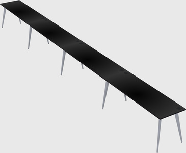 Modern rectangular office desk