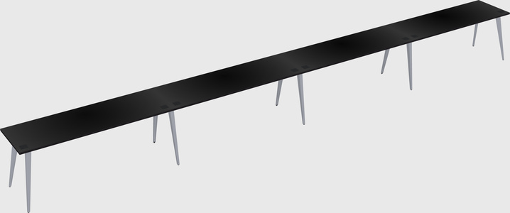 Modern rectangular office desk