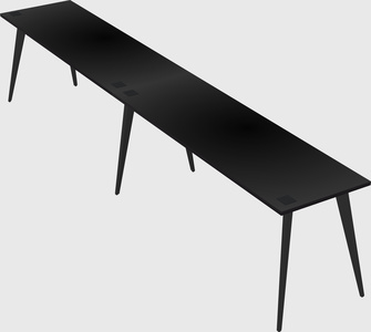 Modern rectangular office desk