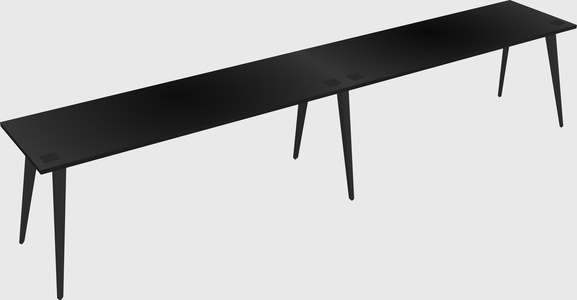 Modern rectangular office desk