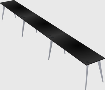 Modern rectangular office desk